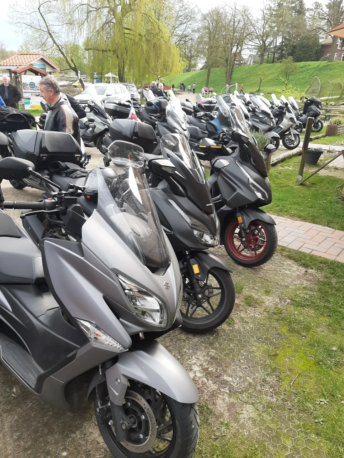 Roller parken am Schaalsee