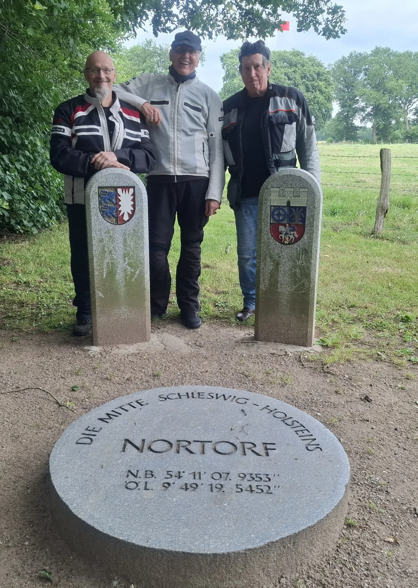 Rollerfreunde Prignitz am geographischen Mittelpunkt von Schleswig-Holstein