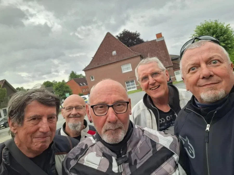 Rollerfreunde Prignitz Selfie mit Uwe und Dieter von den Alster Rollern