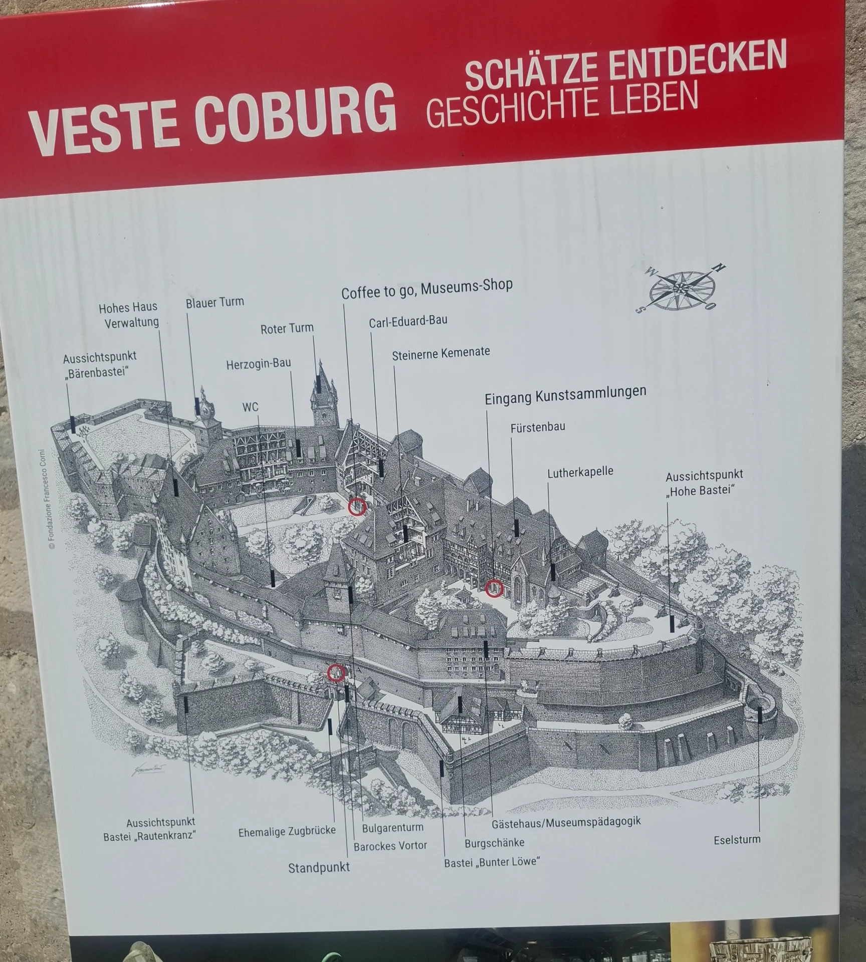 Karte von Coburg