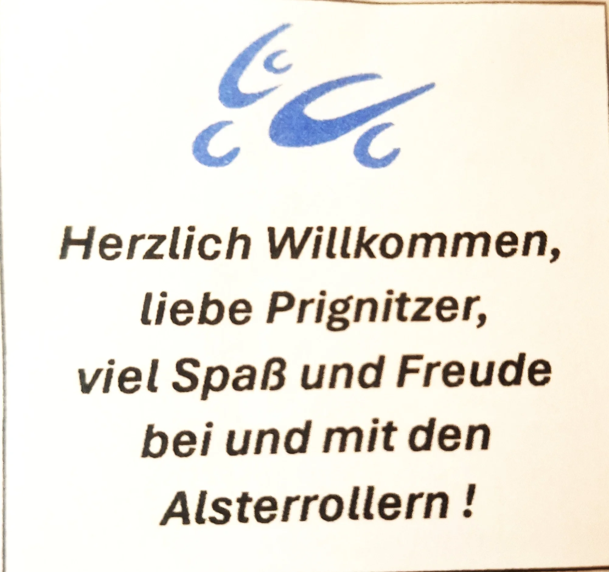 Zu Besuch bei Freunden; den Alster Rollern Logo