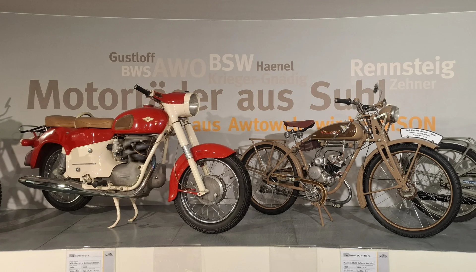 Ausstellung „Motorräder aus Suhl“ im Fahrzeugmuseum