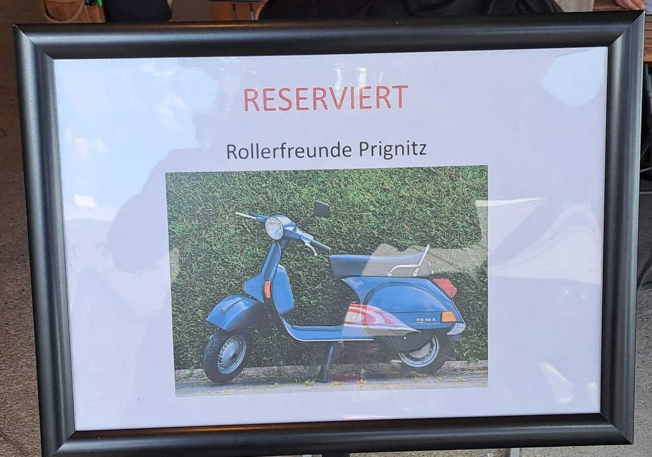 Reserviert für die Rollerfreunde Prignitz