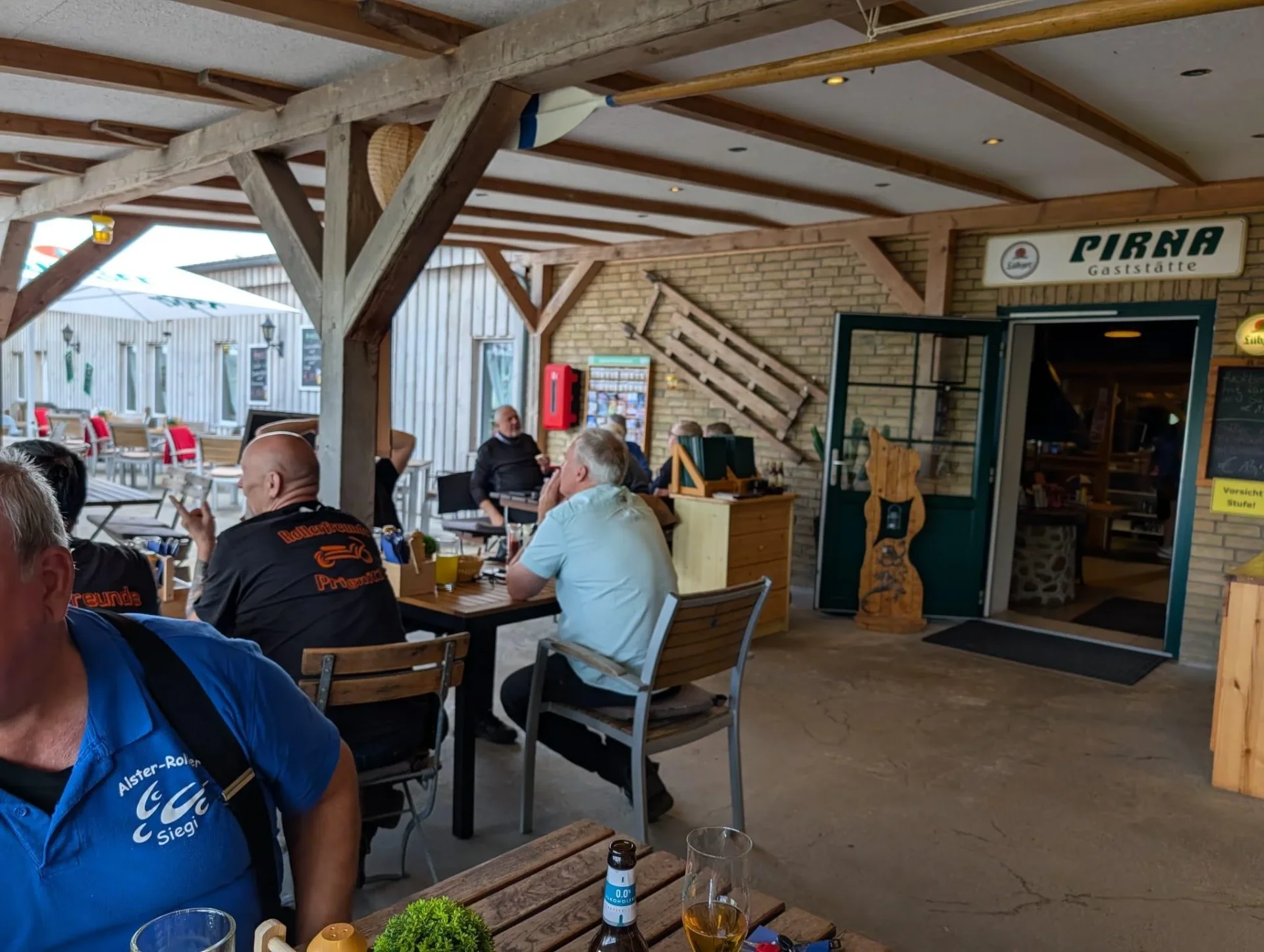 Mittagspause in der Gaststätte Pirna in Dahmen