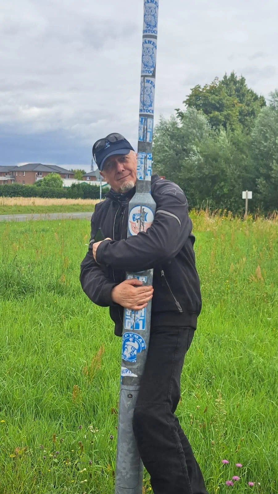 Kurze Rast auf der Wiese