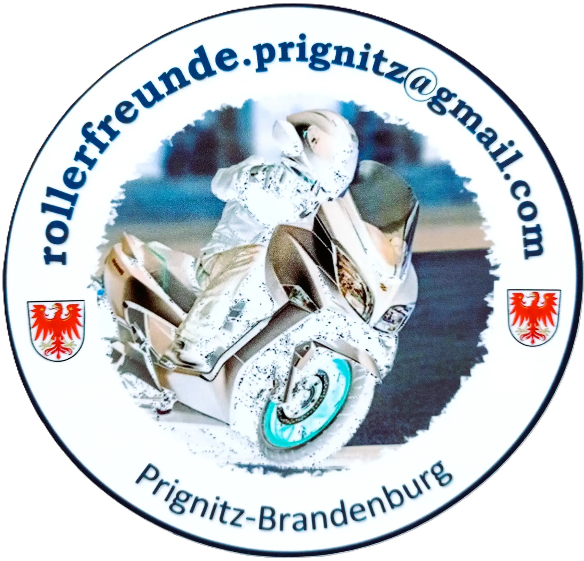 Rollerfreunde Prignitz Logo Weiss